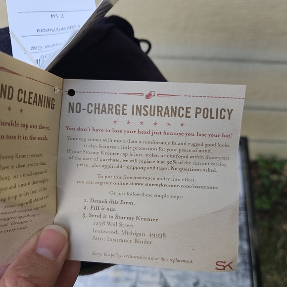 NWT Stormy Kromer the Petal Pusher Hat Eggplant/Aurora size 7 1/4 - Picture 15 of 15